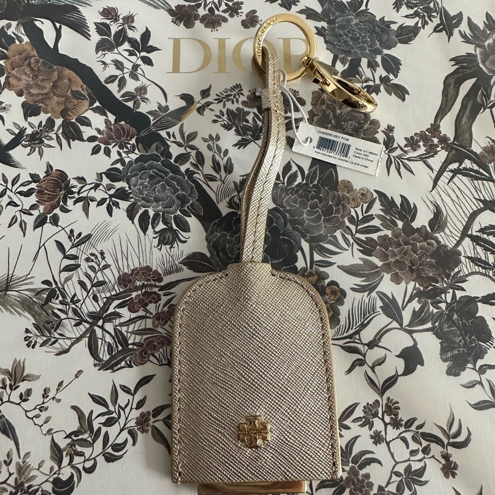 Tory Burch CHEERS Keyfob - Leather Bottle Opener Keychain - NWT